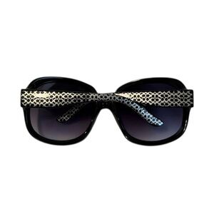 Coach Stylish‎ Black and Silver Sunglasses Italy Design 30433